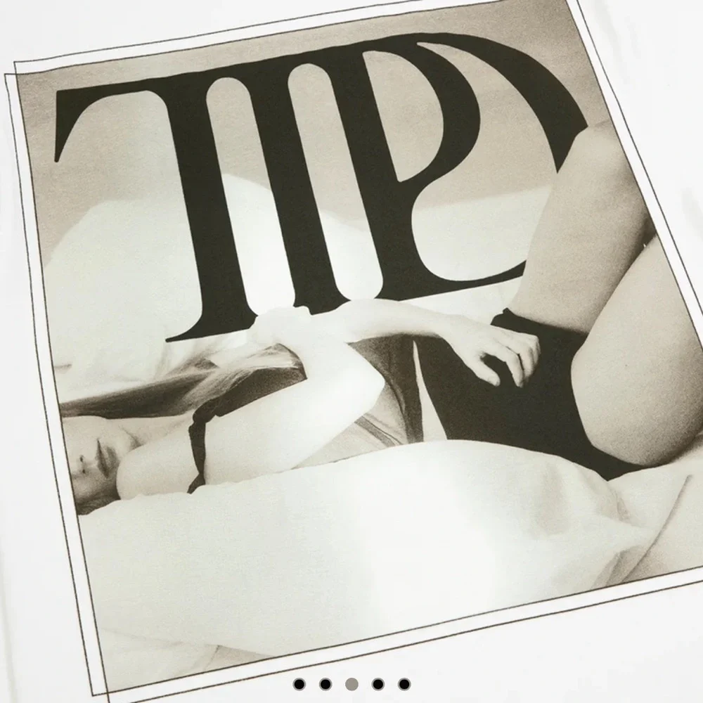 BRAND NEW Authentic The Tortured Poets Department White T-Shirt Size XL - Picture 2 of 7